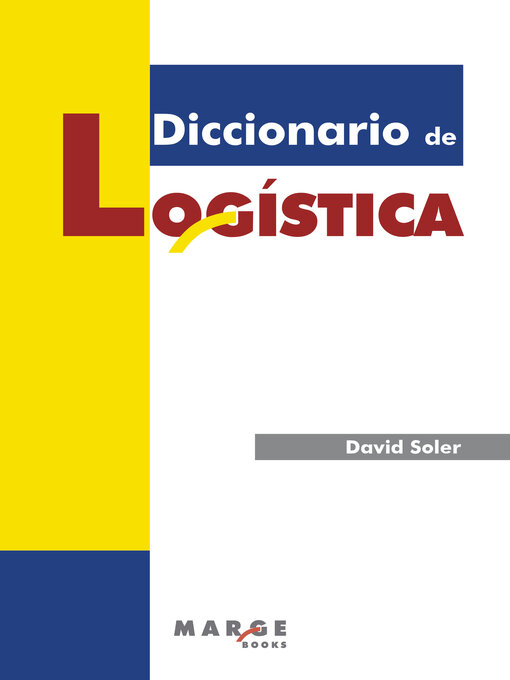 Cover image for Diccionario de logística